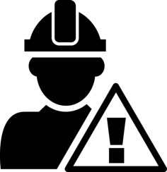 Attention Signal And Construction Worker Craft Design Svg File, Free Vectors File